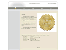Tablet Screenshot of dixieprecision.com